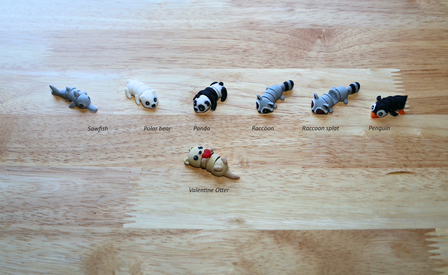 3D printed Mini Animals, Articulated Animal, 5/10/20 packs
