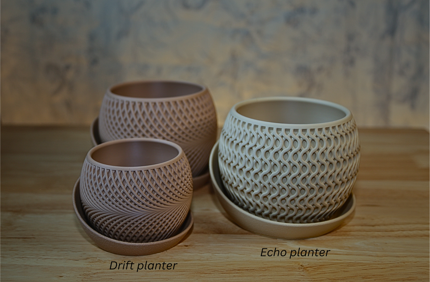 Indoor Planter Pots, 3D printed Planter Pot with elegance tray designs