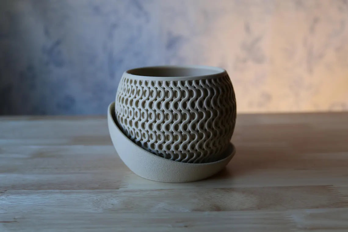 Indoor Planter Pots, 3D printed Planter Pot with elegance tray designs